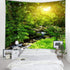 Llamazing Forest Creek Landscape Tapestry, Home Decor for Living Room and Bedroom, Magic Curtain (90.5''L x 70.8''W)