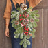 BESTOYARD Artificial 21.7in Christmas Teardrop Swag, Pine and Pinecone Door Decoration for Holiday Decor