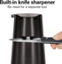 Hamilton Beach Electric Automatic Can Opener, Black (76702) with Easy-Clean Detachable Cutting Lever, Knife Sharpener,