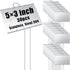 Landhoow 30 Pcs Large Garden Plant Markers Metal Plant Labels Sign 5''