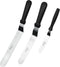 Ateco Ultra Offset Spatula 3 Piece Set - Stainless Steel Blades - 4.25 Inch, 7.75 Inch, 9.75 Inch