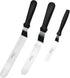 Ateco Ultra Offset Spatula 3 Piece Set - Stainless Steel Blades - 4.25 Inch, 7.75 Inch, 9.75 Inch