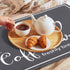 Dish Drying Mat, 12"x20" Absorbent Coffee Bar Mat for Countertops, Kitchen Accessories with Coffee Cup Pattern for