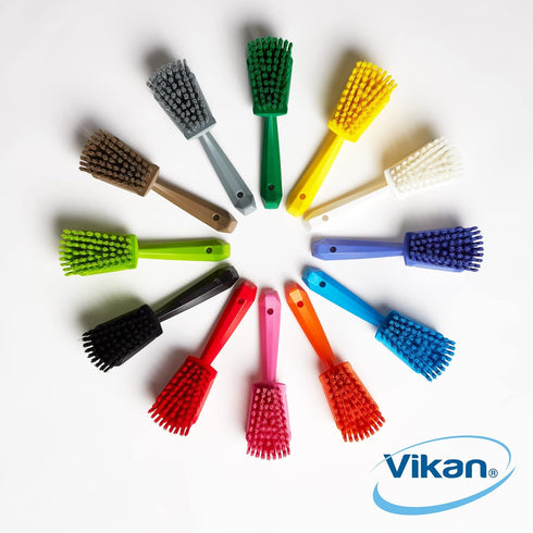 419288 Brush,Washing,Stiff,10",PP/PBT,Gray Vikan
