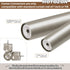 Adjustable Corner Connector, 2 Pack for 1 Inch & 7/8 Inch Diameter Curtain Rods, Antique Silver for Corner & Bay Windows