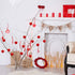 Frienda 24 Pcs Valentine Heart Shaped Ornaments - Christmas Tree Baubles Hanging Decoration for Valentine Wedding