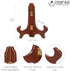 Tripar 9 Inch Wooden Plate Display Stand, Picture Easel Stand