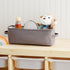 Juvale Toilet Paper Storage Basket for Bathroom Organizing, Rectangular Bin for Fabric Storage, Counter (Gray, 16 x 6 x