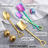 8Pcs Shovel Shape Stainless Steel Spoon Set, Exquisite Box, Dessert, Ice Cream, 4 Colors