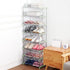 Closet (3-Tier, Small Shoe Rack, Narrow Stackable Shoe Shelf Organizer for Entryway, Doorway and Bedroom Green)