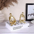 Gold Reading Women Statue, Thinker Sculptures, Abstract Art Ornament, Modern Aesthetic Figurine Decoration, Suitable