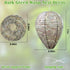 ZeeDix 4 Pack Hanging Paper Fake Wasp Nest Decoy for Outdoor, Home and Garden(8.66"×11",Dark Color)