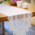 Sopoloray 2 Pack 13.6x44.9 Inch Lace Rectangular Table Runner,White Dresser Scarf Doilies,Coffee Table Runner