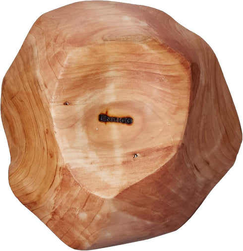 Enrico Root Wood Small Bowl, Brown, 6"