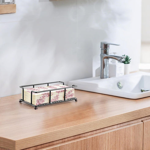 zizouoe Bathroom Paper Towel Holder Bathroom Guest Towel Holder Tray for Bathroom Napkin Holder Guest Towels Disposable