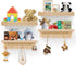 Varbonia Floating Nursery Book Shelves for Wall, 16'' Wood Book Shelf for Baby
