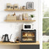 Goozii Countertop, Counter 2 Double Layer Bread Box for Kitchen Large Bread Storage Container for Top, Tier Wood