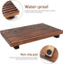 Renawe Farmhouse Wooden Bathroom Counter Tray, Decorative Pedestal Stand for Kitchen Countertop and Sink Accessories