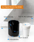 3 oz Original Ceramic Bathroom Cup Dispenser with 5 PLA Paper Cups, Black, 1 Pack, Essential Accessories for Mouthwash
