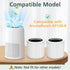 AP100-A Replacement Filter, 2 Pack Compatible with AromaRoom AP100-A Air Purifier, 3-in-1 H13 True HEPA Filtration