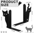 Set 2 Geelin Peeping Cat Bookends of Metal Book Ends for Shelves Bookshelf Home Office Desk Bookshelf Decor Gift