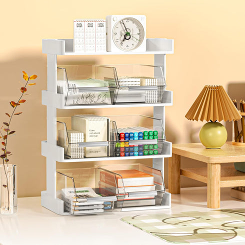 Coffee Pod Holder with 6 Drawers, 3-Tier Storage Organizer Compatible with 80 Big or 108 Small Vertuoline Pods for