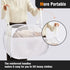 TECHMILLY Pop Up Foldable Laundry Basket, 90L Large Capacity Hamper for Dirty Clothes Storage, White