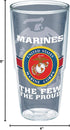 Tervis 24oz Marines Double Walled Insulated Tumbler Travel Cup - No Lid, Made in USA, Keeps Drinks Cold & Hot, Pride