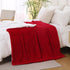 Red Sherpa Fleece Throw Blanket 9090 for Couch Sofa Bed,Super Soft Cozy