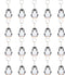 40 Pack Penguin Keychains, Polar Arctic Winter Animals Party Favors for Birthday Gifts