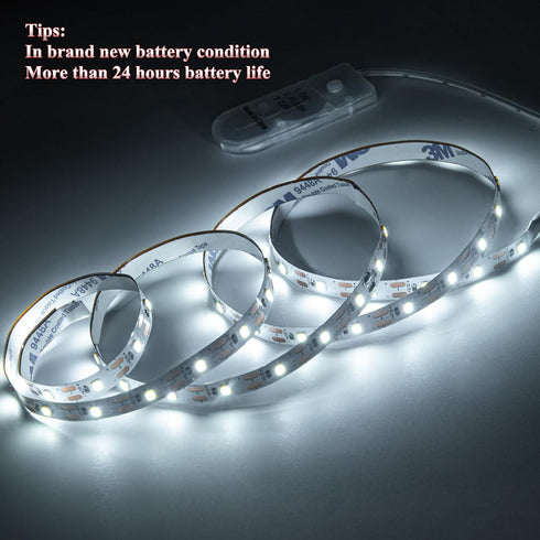 2-Pack 1.64ft LED String Lights Battery Powered, White LED Fairy Lights Battery Powered, With blinking function, Decor