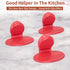 YYP Silicone Pot Holders, Heat Resistant Mini Mitts, Cooking Pinch Grips for Kitchen - Set of 3, Red