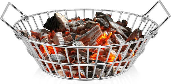 13.75 Inch Charcoal Basket for Grill, Stainless Steel Ash Basket for Large