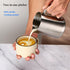 304 100 600ml Lalord Pour Over Coffee Maker, Stainless Steel wIth pcs Paper Filters & Milk Frothing Pitcher, for Home