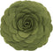 Fennco Styles Eva's Flower Garden Decorative Filled Throw Pillow, 13" Round Kiwi Floral Accent for Home Décor