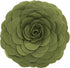Fennco Styles Eva's Flower Garden Decorative Filled Throw Pillow, 13" Round Kiwi Floral Accent for Home Décor