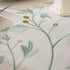 Rustic Heavy Weight Waterproof Linen Tablecloth, Beige Embroidery for Rectangle Tables, Burlap Farmhouse Covers (Green