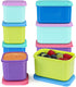 Caperci Small Food Containers with Lids Set of 8, 4pcs 3oz &