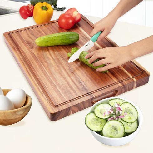 GAOMON 20 Inch 1.5" Large Acacia Wood Cutting Board Thick, Reversible Wooden Cutting Board for Kitchen, Charcuterie