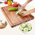GAOMON 20 Inch 1.5" Large Acacia Wood Cutting Board Thick, Reversible Wooden Cutting Board for Kitchen, Charcuterie