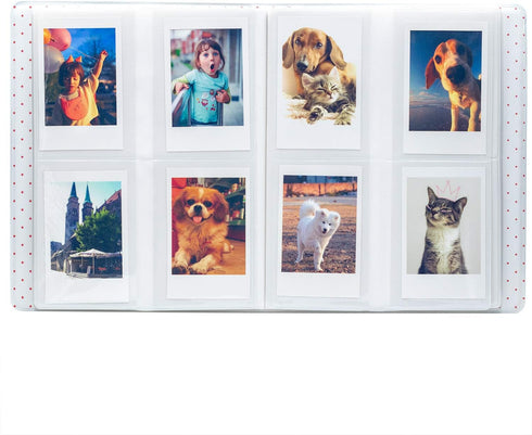 Ablus 128 Pocket Photo Album for Instax Mini 11, 9, 8, 90, 25, Polaroid Snap PIC-300, Kodak Mini