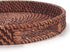 11 inch Round Rattan Tray with Cut-Out Handles, Woven Serving Tray for Dining/Coffee Table