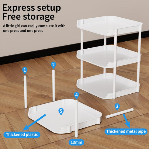 Altdnmaf 6 Tier Narrow Shoe Storage Rack, Compact Single Shoerack Stand for Slim Space, Stackable Tall Thin Show Tower