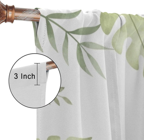 SGLyuliang 52x84 Inches, 75% Nursery Curtains Jungle Safari Theme with Giraffe Print, Kids Room Classroom Decor
