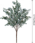 3 Pack Artificial Eucalyptus Stem Shrub, Faux Greenery Stems for Home Wedding Decor, 17.7" Tall