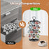 K Cup Holders Carousel, Coffee Pods Storage Organizer Stand (Black, 32 Pods Capacity K/D Design)
