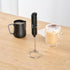 1 Restaurantware-Restpresso Electric Milk Frother, Battery-Operated Electric Foam Maker - With Stand, Stainless Steel