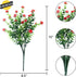 GREENRAIN Artificial Flowers, UV Resistant Fake Flowers for Outdoor Decoration, No Fade Faux Plastic Plants Garden