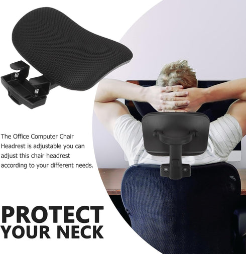 Ciieeo Chair Adjustable Headrest - Office Chair Head Support Attachment with Adjustable Height and Angle