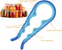 5-in-1 Multi-Functional Bottle, Jar, and Can Opener with Silicone Handle for Children and Elderly (Blue)